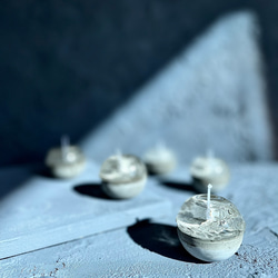 札幌軟石粉のジェルキャンドル　◯ 5枚目の画像