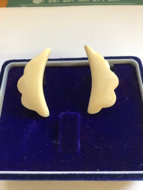 象牙　イヤリング　RE-033