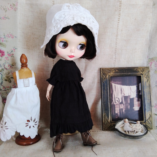 ブライスアウトフィット アンティークエプロン3点セット その他人形