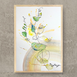 A3額付き　アート　オリジナルアート　絵画　原画　アクリル画　ペン画　インテリア A3額付き アート オリジナルアート 絵画 原画 アクリル画 ペン画