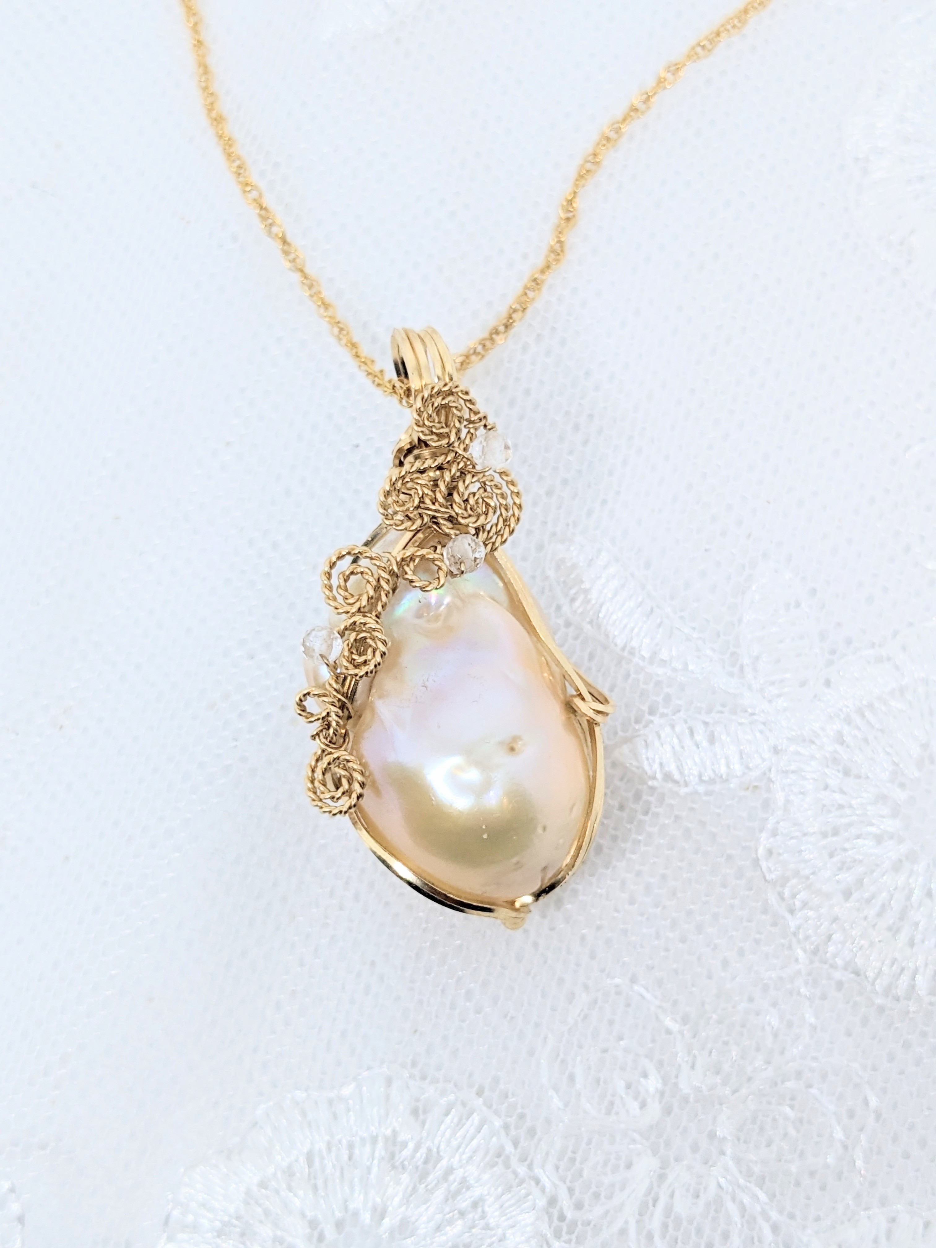 バロックパールのペンダントトップ