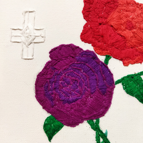 MIDAS　ミダス　スカジャン　刺繍　薔薇　十字架　クロス ◇ミダス◇MIDAS◇薔薇＆十字架 モチーフ◇刺繍◇上品なスカジャン◇