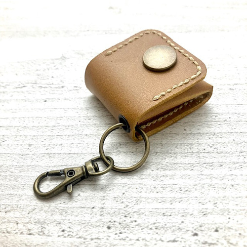 BrownBrown レザー　コインケース　ベージュ Card coin case -Hand dye- – BrownBrown