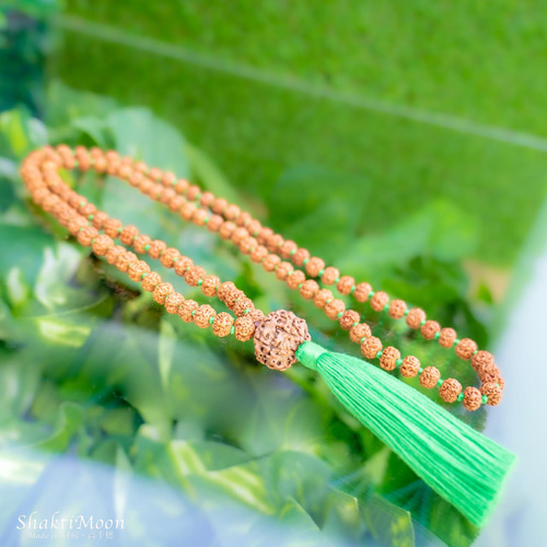 ヒマラヤ水晶×菩提樹(ルドラクシャ) マーラー ルドラクシャマーラー