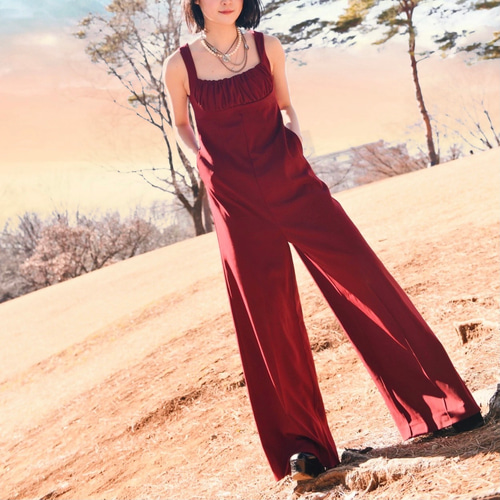 Romantic Driver オールインワン/ジャンプスーツ/赤ワンピース