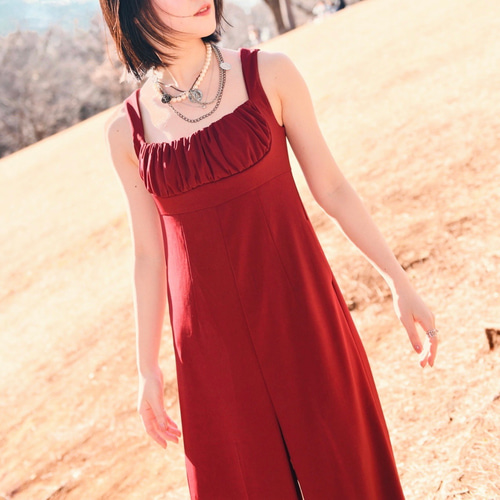 Romantic Driver オールインワン/ジャンプスーツ/赤ワンピース