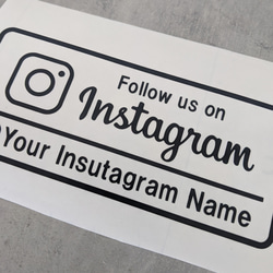 Instagram【SNS】　アイコン　アカウント名　インスタ　ステッカー　シール　表札 　店舗　 8枚目の画像