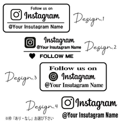 Instagram【SNS】　アイコン　アカウント名　インスタ　ステッカー　シール　表札 　店舗　 5枚目の画像