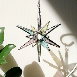 ステンドグラス「tree」のオブジェ SS 2個set サンキャッチャー