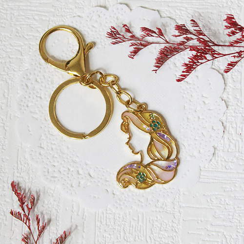 キーホルダー　ラプンツェル 楽天市場】Disney ラプンツェル アートコレクション ＜キーチャーム