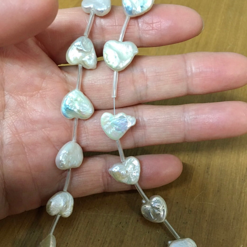 淡水パール ケシパール 虹色 メタリック スピネル ブレスレット 5本