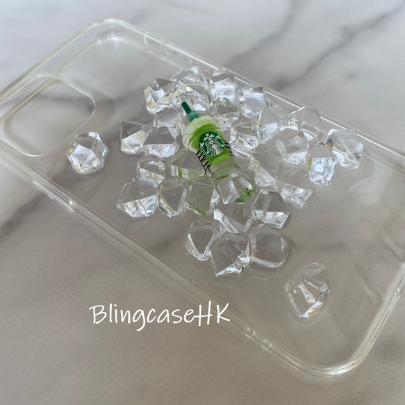 送料無料 キラキラ 樹脂 可愛い iPhone 15 全機種対応 Samsung S24 ケース クリア スマホケース 5枚目の画像