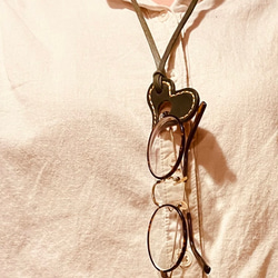栃木皮革眼鏡掛繩/栃木レザー眼鏡ホルダー 第3張的照片