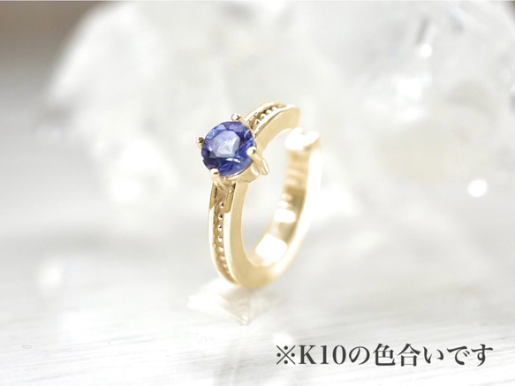 K10YG  0034  birth stone  ear cuff -YOSHIMI NOGUCHI JEWELRY- 3枚目の画像