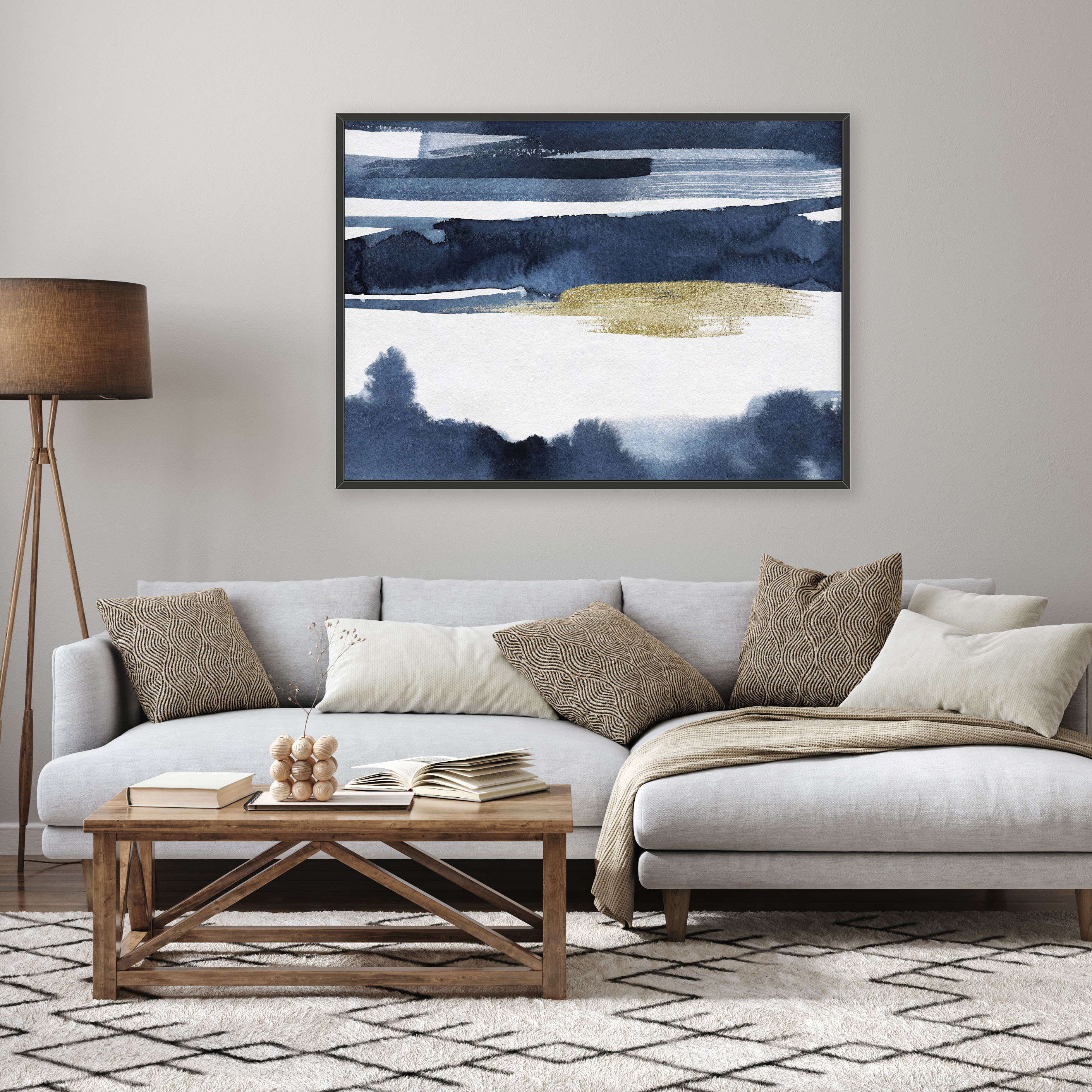 抽象画　アート　海外　インテリア　絵画　ギフト　原画　ミニマリスト　北欧　韓国