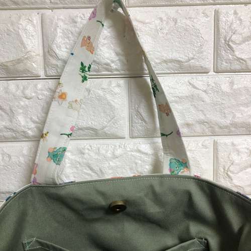 お花の子様　オーダー品　トートバッグ　A4サイズ　ユキエモン　ハンドメイド お花の子様 オーダー品 トートバッグ A4サイズ ユキエモン