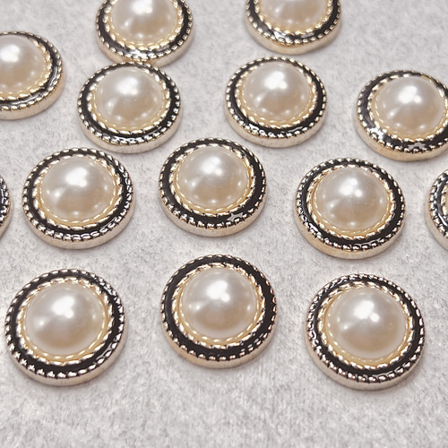 G01〈8個〉アクセサリー ヴィンテージ パール センターパーツ パール 