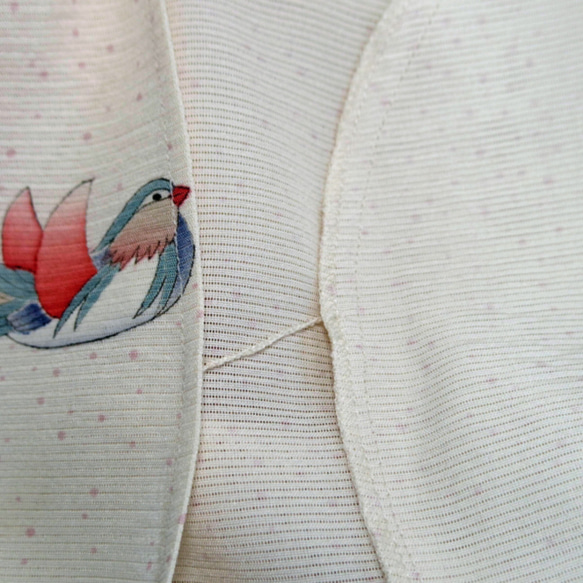 着物リメイクアンサンブル （３－7）羽織チュニックＪK＆前釦ベストセット 10枚目の画像