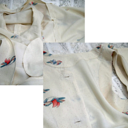着物リメイクアンサンブル （３－7）羽織チュニックＪK＆前釦ベストセット 9枚目の画像
