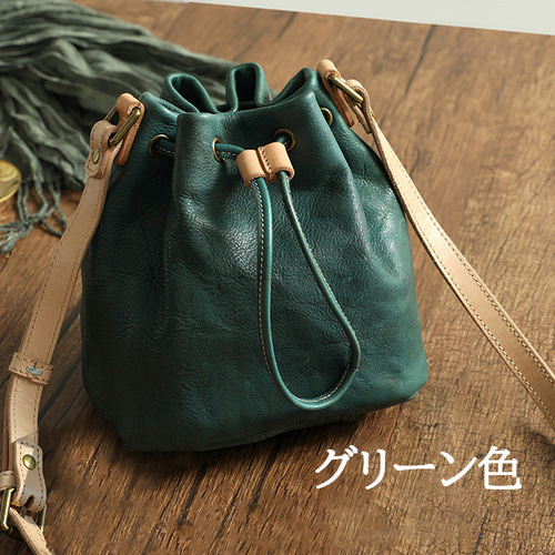 巾着バッグ ショルダーバッグ レディースバッグ 斜めがけ 巾着型