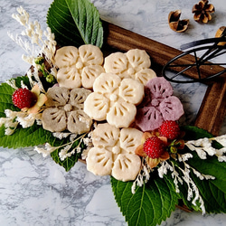 お花のクッキー型（あじさい・大）（23）お菓子作り　製菓用　抜き型　型抜きクッキー型 1枚目の画像