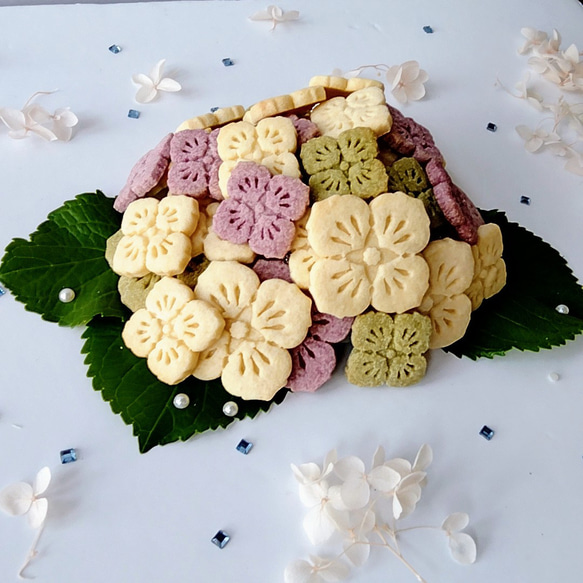お花のクッキー型（あじさい・大）（23）お菓子作り　製菓用　抜き型　型抜きクッキー型 4枚目の画像