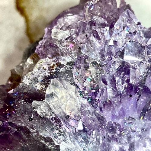 レインボー✨ 紫水晶 アメジスト クラスター 原石 ラフストーン その他