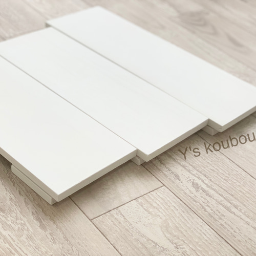 抗菌塗料仕様>3段ステージディスプレイ 折り畳み式 什器 棚