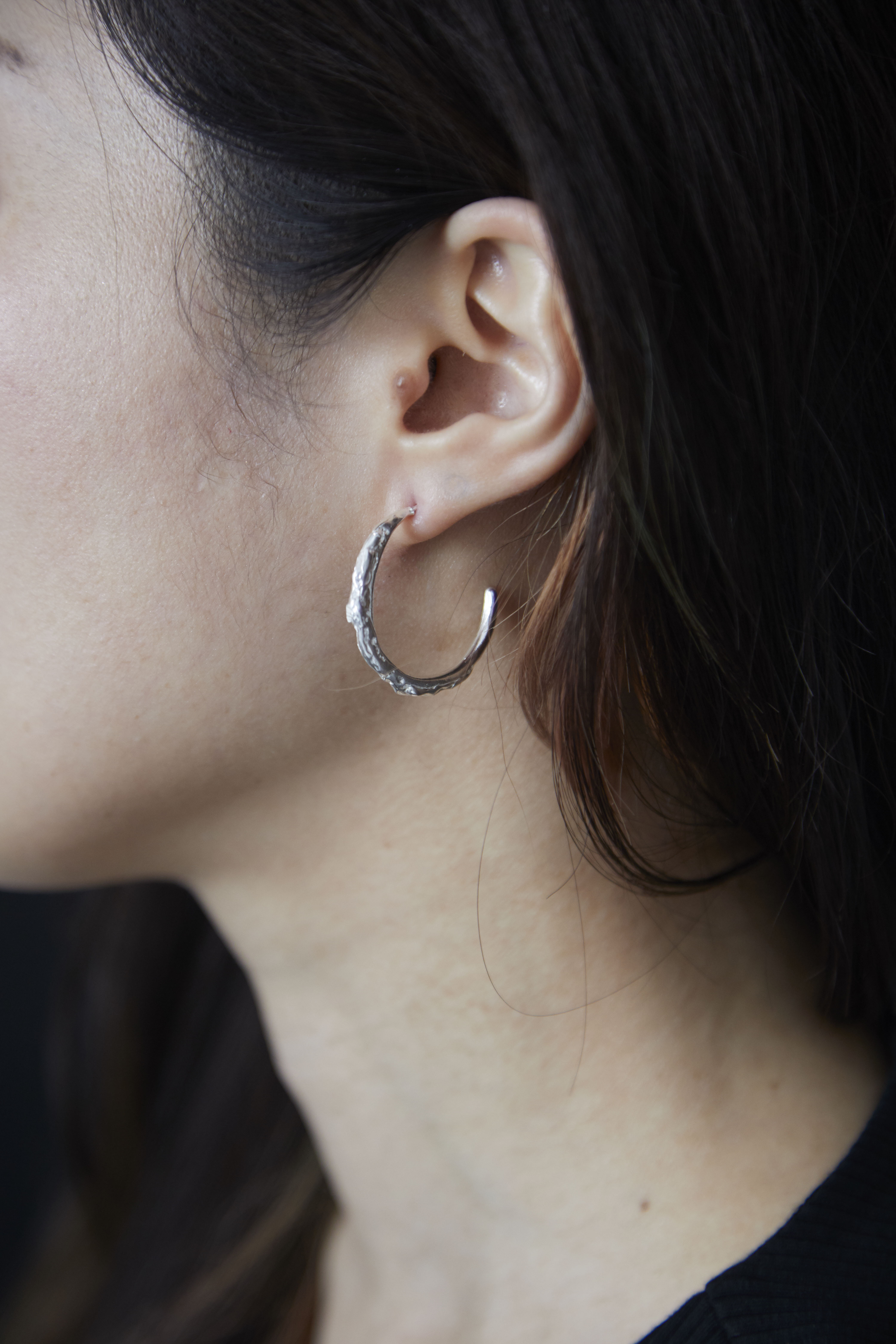 フープ シルバー ピアス【Silver】