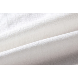 ロングリネンシャツ　チャイナドレス風　前に花刺繍リネンシャツ　長袖ロングシャツ　ホワイト　S-Lサイズ　L163　 11枚目の画像