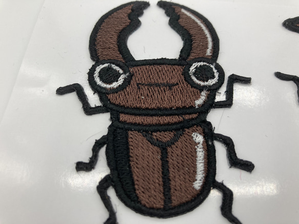 ゆかん【42】心をつかむ！クワガタワッペン　/　昆虫　お名前　カブトムシ ゆかん【42】心をつかむ！クワガタワッペン / 昆虫 お名前