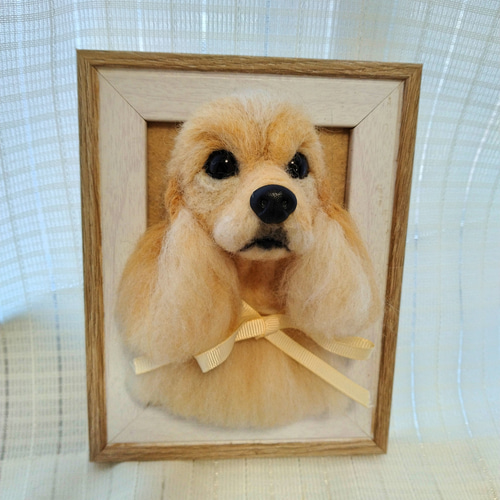 羊毛フェルト アメリカンコッカースパニエル ブローチ 犬の通販