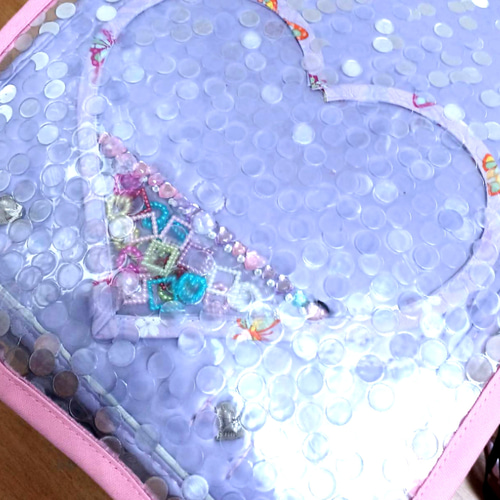 ハート編み上げタイプ　ランドセルカバー　ハンドメイド ハート編み上げタイプ ランドセルカバー ハンドメイド オーダー ハート