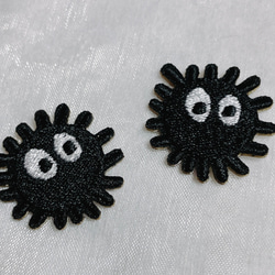 ☆送料無料☆ まっくろくろすけ ワッペン ワッペン・アップリケ