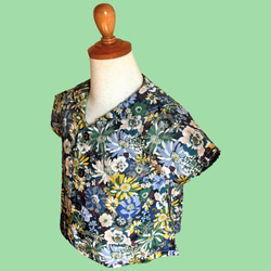 夏を元気に！♬フランス製子供服 　男女兼用シャツ・ブラウス・マリンフルール　80サイズ（１～２歳）出産祝い 3枚目の画像