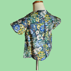 夏を元気に！♬フランス製子供服 　男女兼用シャツ・ブラウス・マリンフルール　80サイズ（１～２歳）出産祝い 7枚目の画像