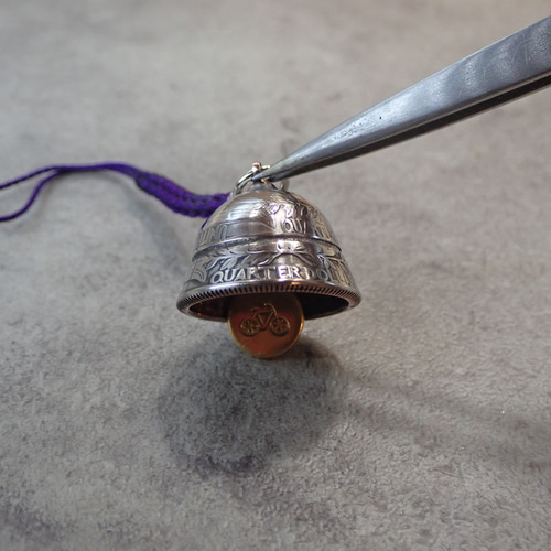 アメリカ 25セントコイン ☆ ガーディアンベル ☆ ハンドメイド