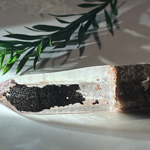 ダウ ホワイトファントム ✨ヒマラヤ ピンク水晶 原石 ポイント 天然石