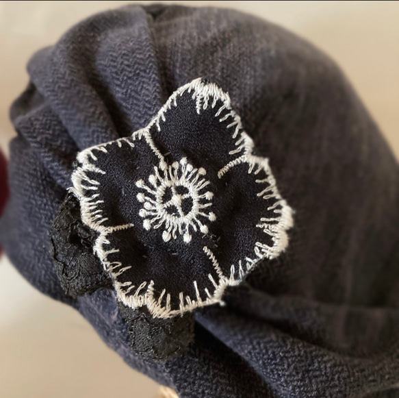 Minapelhonen 胸針海葵護理帽時尚可愛外出醫療帽禮物 第1張的照片
