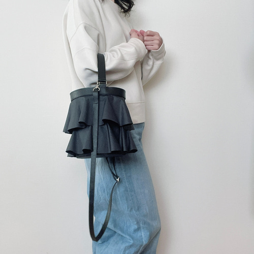 ショルダーフリル M とラッフルS florist ショルダーバッグ バッグ 「6色展開」がま口ラッフル