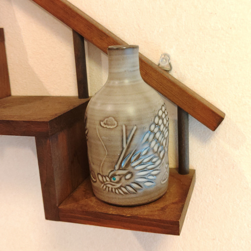 陶器 一輪挿し 龍 龍の一輪挿し② 一輪挿し・花瓶・花器 工房 うたかた 通販 15632538