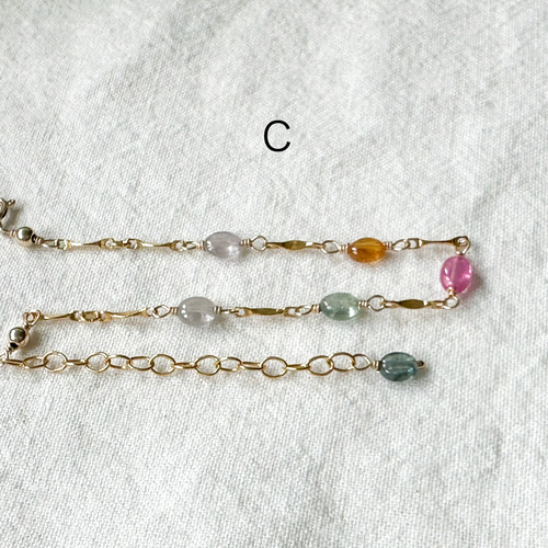 選べます✳︎14kgf*マルチカラーサファイアのステーションブレスレット