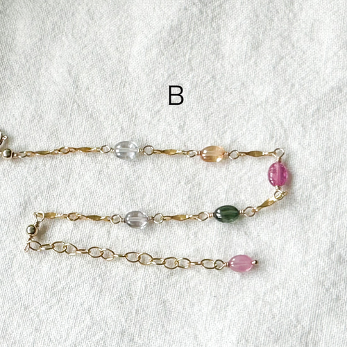 選べます✳︎14kgf*マルチカラーサファイアのステーションブレスレット