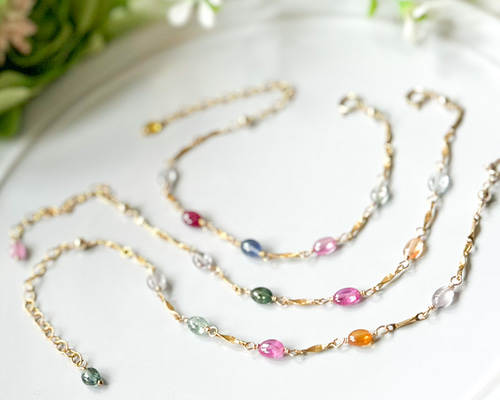 Kaya様＊14kgf/マルチカラーダイヤモンドのブレスレット他１ a1cdf398f07ada9afac1ad85c42fc8