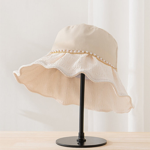 ☆大人用 ホワイト(白))帽子 春 夏 紫外線対策 暑さ対策 レディース