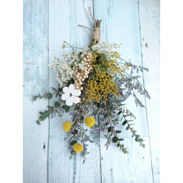 ミモザ&グラスペディアのスワッグ スワッグ Flower shop teto 通販