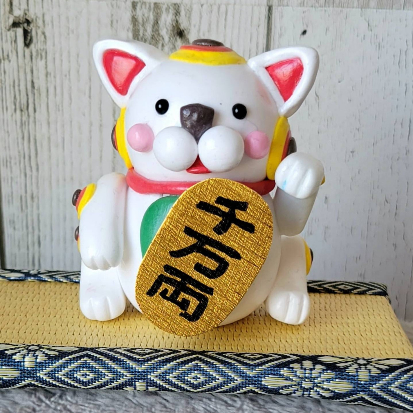 招き猫 ハンドクラフト クラフトバンド レシピ】招き猫 | M's Factory