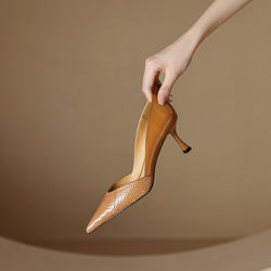 ♥23春夏デザイン新作♥レディース靴本革個性的シューズパンプス ハイヒール3色 22cm～24.5cm #650 14枚目の画像