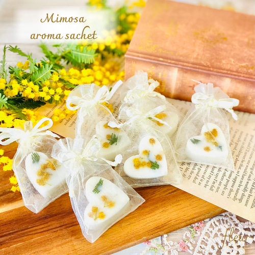 10こset>＊Mimosa aroma sachet＊プチギフト、ノベルティに