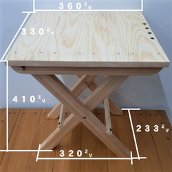 折り畳みテーブル　アウトドアーテーブル　キャンプテーブル　持ち運びできるテーブル　ミニテーブル　コンパクトテーブル 2枚目の画像